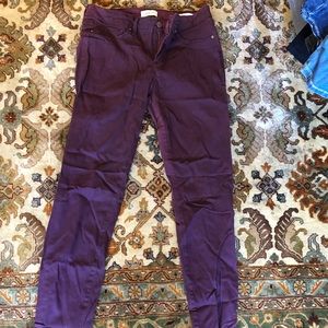 Maroon Jessica Simpson skinny jeans